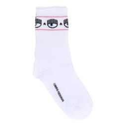 Chiara Ferragni Calze Calze LOGOMANIA SOCK Bianco