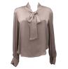 Have One Blusa Blusa BLUSA FIOCCO COLLO Grigio Tortora - Foto 1