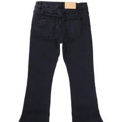 Jeans PANTALONE ZAMPA BOTTONE GIOIELLO Nero Denim
