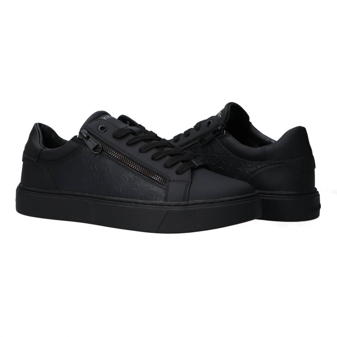 LOW TOP LACE UP W/ZIP Nero 3