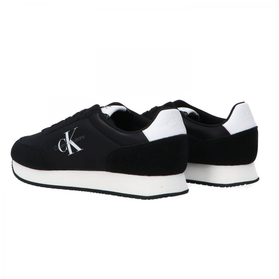 Calvin Klein Sneakers RETRO RUNNER SU NY MONO Bianco Nero