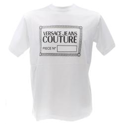 Versace T-shirt T-shirt 75GAHT09 RUBBER T-SHIRT Bianco