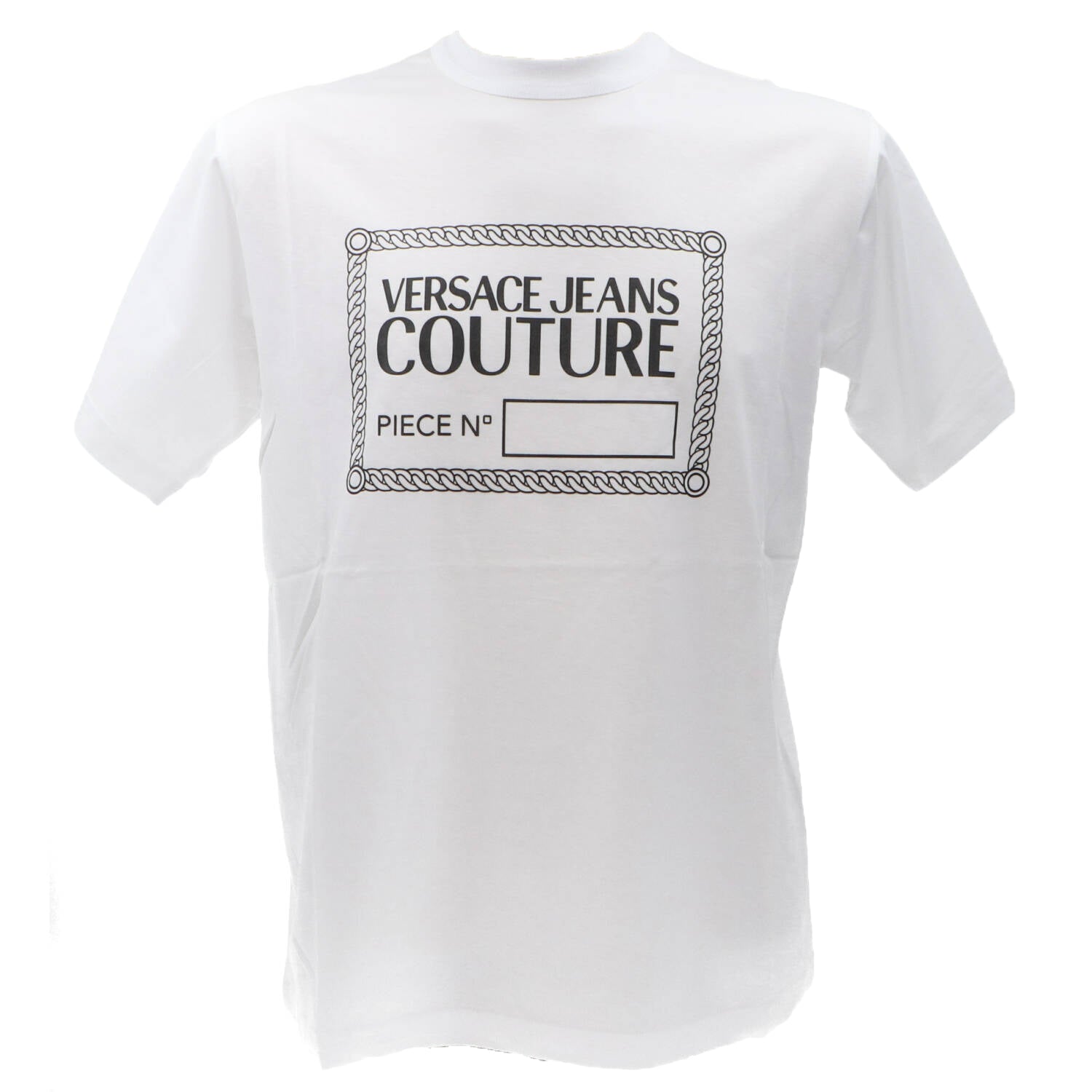 Versace T-shirt T-shirt 75GAHT09 RUBBER T-SHIRT Bianco