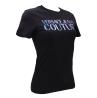 Versace T-shirt T-shirt 75HAHG01 LOGO IRIDESCENT Nero - Foto 2