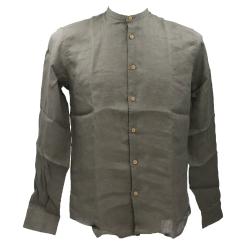 Sseinse Camicia Camicia CE9111SS Coreana Verde Scuro