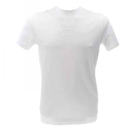 T Shirt Uomo CLASSIC PIMA EMB CREW Bianco