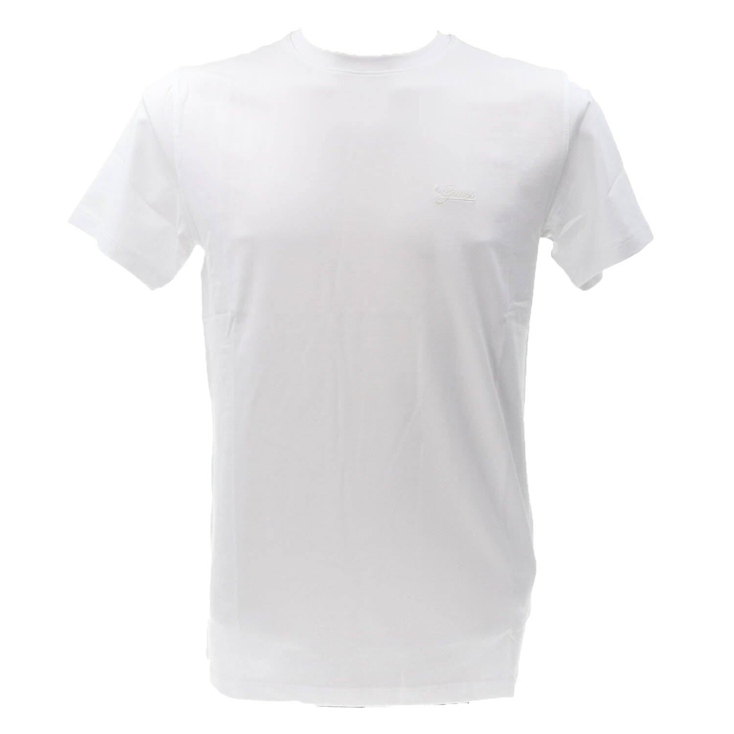 Guess T-shirt M4GI70KC9X0 SS CN BASIC PIMA TEE Bianco