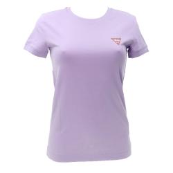 Guess T-shirt T-shirt SS CN MINI TRIANGLE TEE Lilla