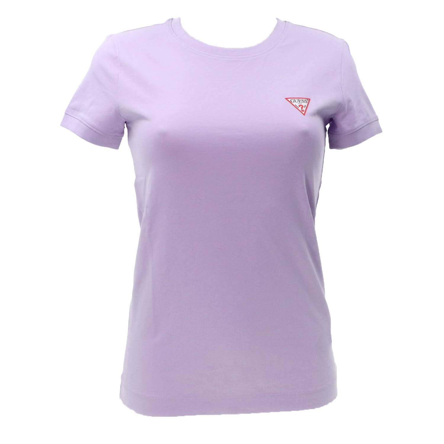 Guess T-shirt T-shirt SS CN MINI TRIANGLE TEE Lilla