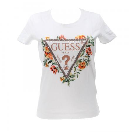 T Shirt Donna SS CN TRIANGLE FLOWERS TEE...