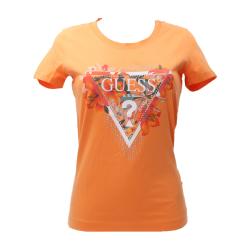 Guess T-shirt T-shirt TROPICAL TRIANGLE TEE Arancione
