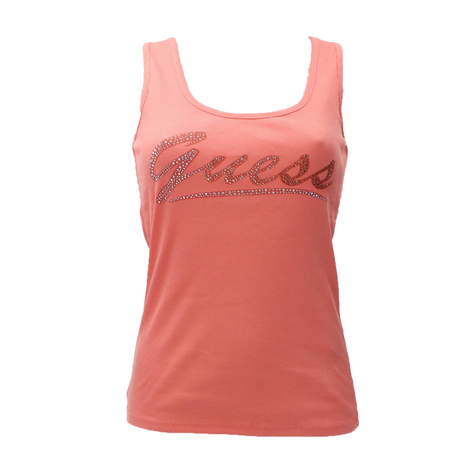 Guess Canotte Canotte LOGO TANK TOP Arancione