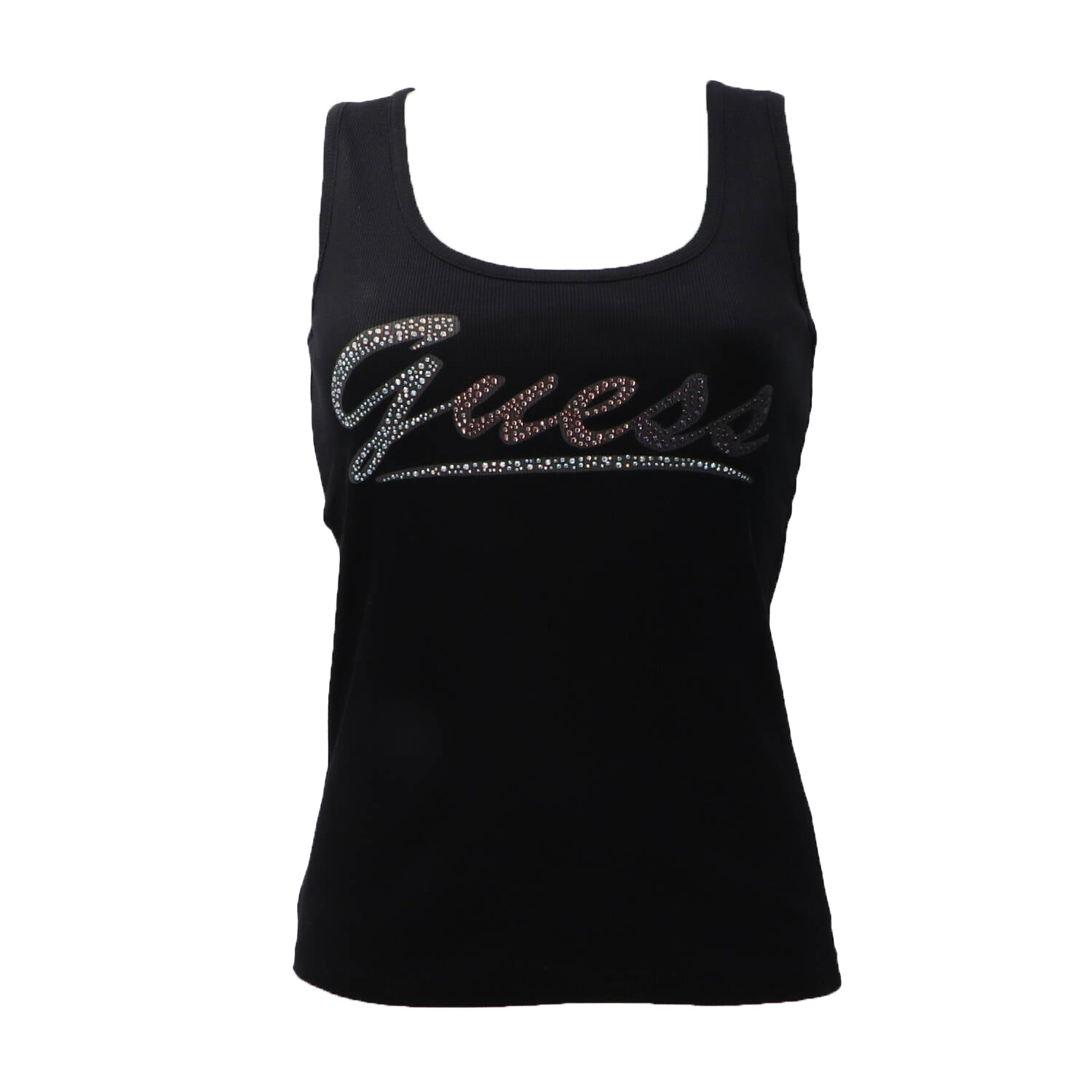 Guess Canotte Canotte LOGO TANK TOP Nero