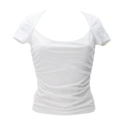 Guess Maglia Maglia FARAH SHIRRED TOP Bianco