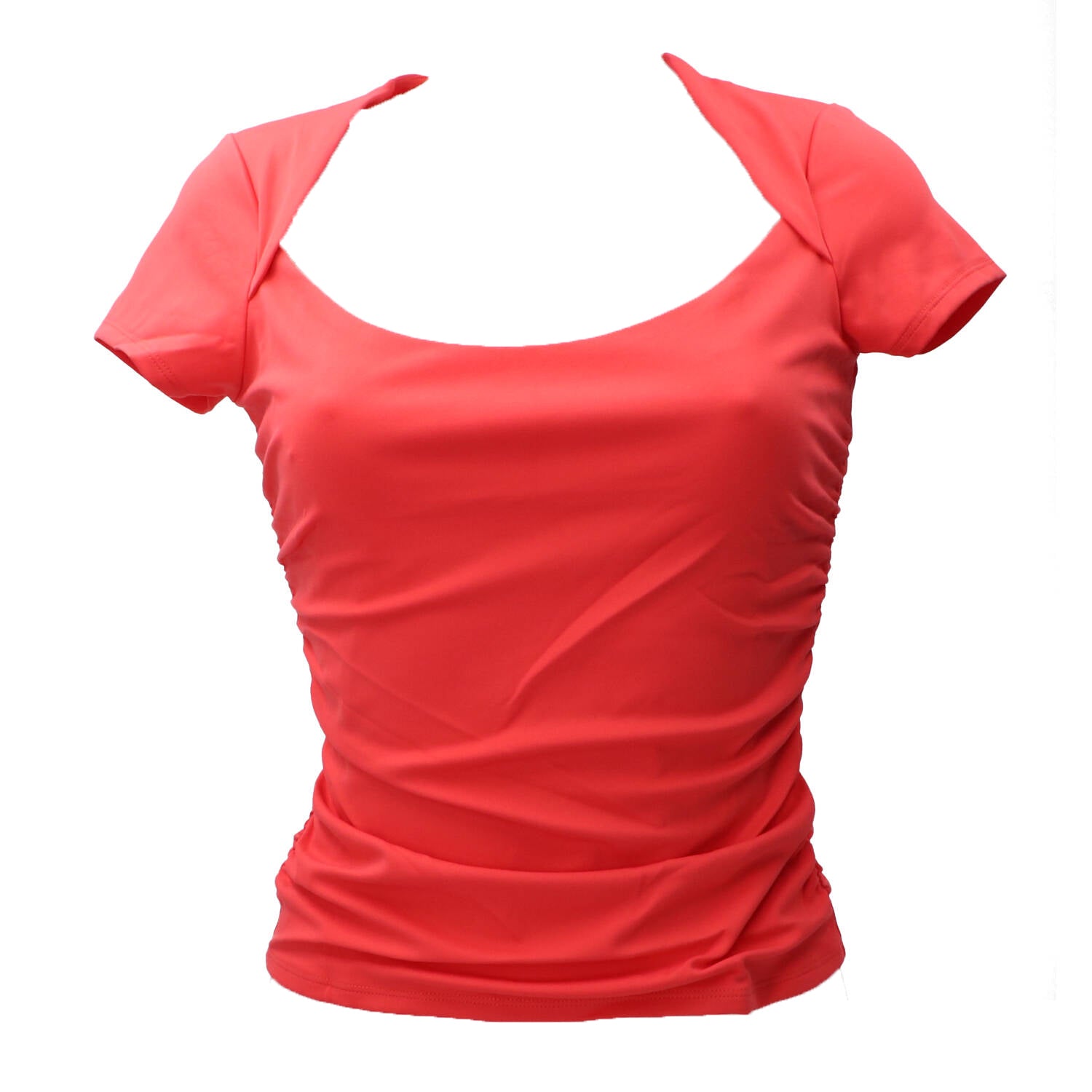 Guess Maglia Maglia FARAH SHIRRED TOP Rosso Corallo