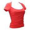 Guess Maglia Maglia FARAH SHIRRED TOP Rosso Corallo - Foto 2