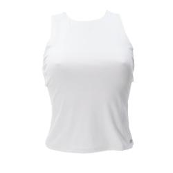 Guess Canotte Canotte SL MORA CUT OUT BACK TOP Bianco