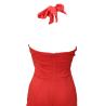 Guess Tute Tute EMILY SHINY RIB OVERALL Rosso Corallo - Foto 2