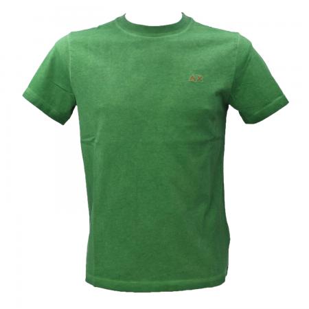 T Shirt Uomo T34145 SPECIAL DYED S/S Verde
