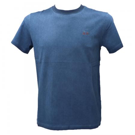 T Shirt Uomo T34145 SPECIAL DYED S/S Blu