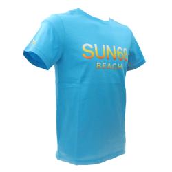 T-shirt T34141 BEACH BIG LOGO S/S Azzurro