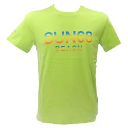 Sun 68 T-shirt T-shirt T34141 BEACH BIG LOGO S/S Verde