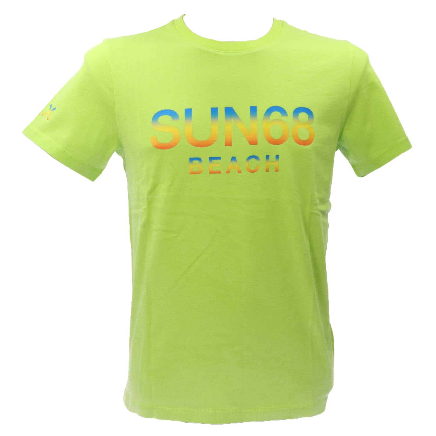 Sun 68 T-shirt T-shirt T34141 BEACH BIG LOGO S/S Verde