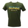 Sun 68 T-shirt T-shirt T34141 BEACH BIG LOGO S/S Verde Scuro - Foto 1
