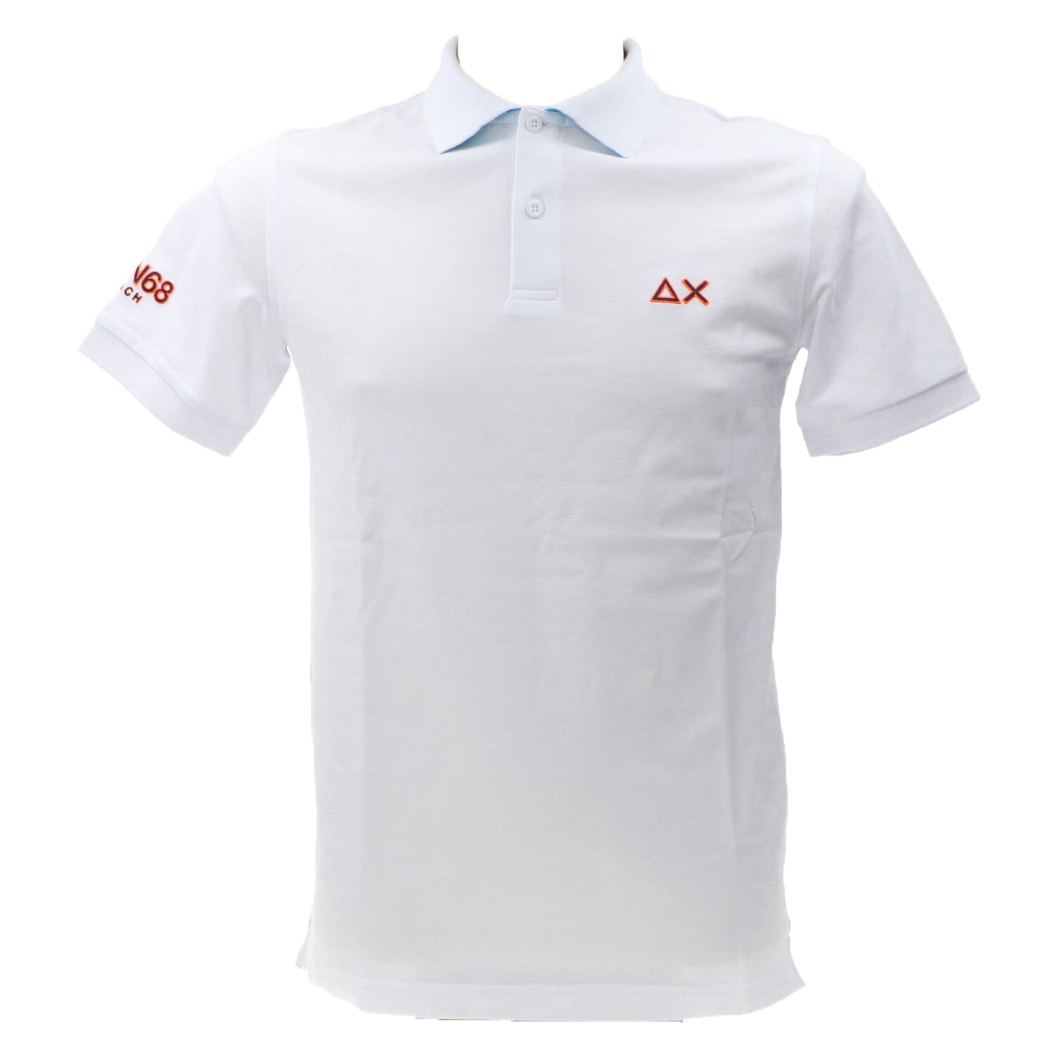 Sun 68 Polo Polo A34140 LOGO BEACH S/S Bianco