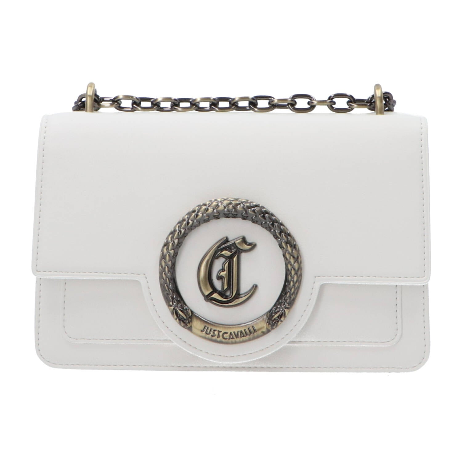 Just Cavalli Borse tracolla Borse tracolla Range Z new metal circle Bianco