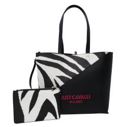 Just Cavalli Shopper Shopper Range U Basic Shopper Bianco Nero