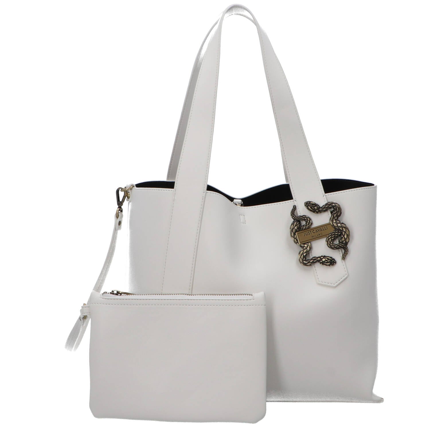 Just Cavalli Borse a spalla Borse a spalla Range new iconic snakes Bianco
