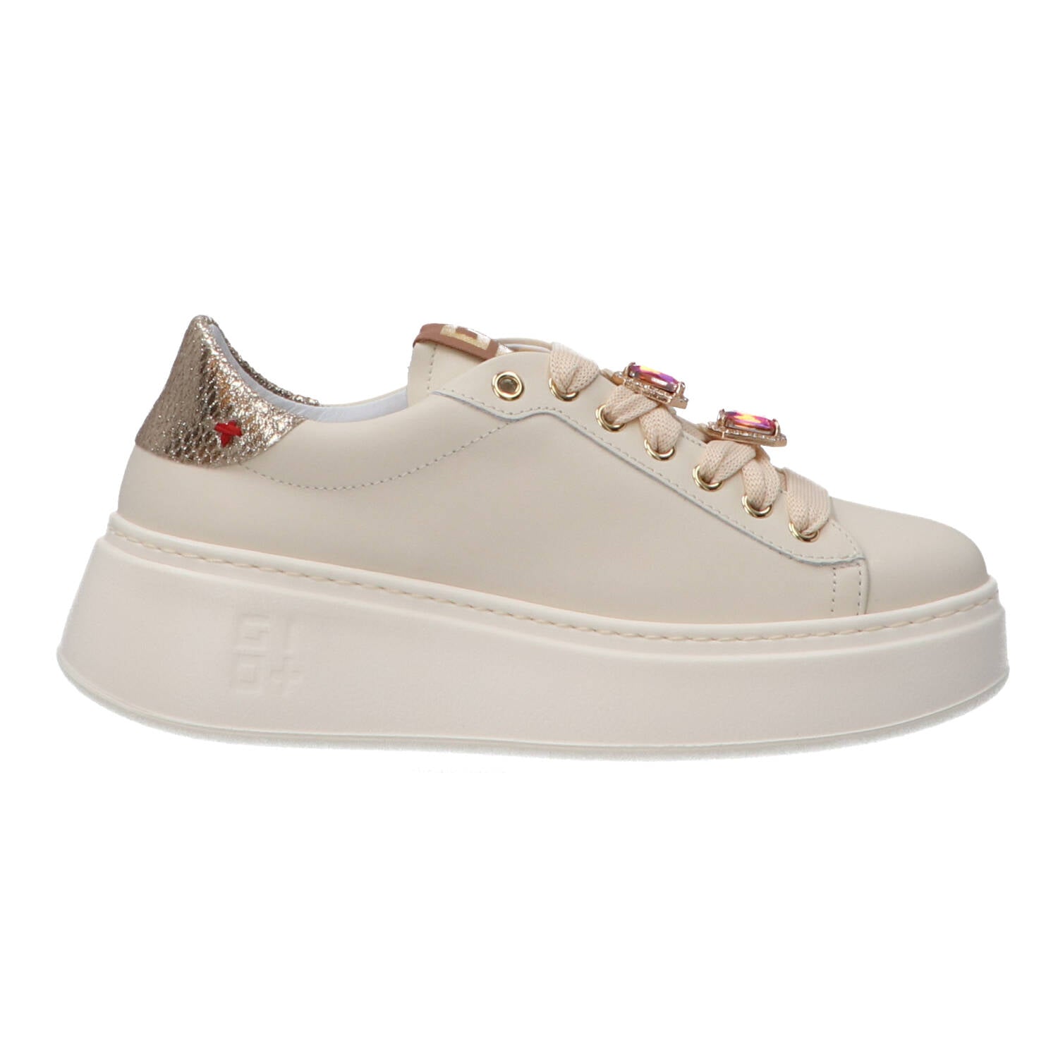 Gio Più Sneakers Sneakers Combi jewels 24 Beige