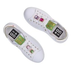 Sneakers Combi strass Oro