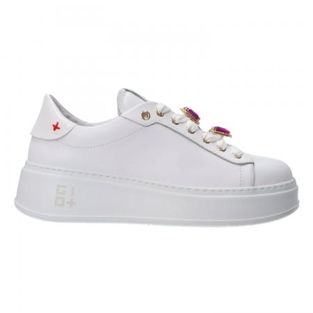 Sneakers Donna Combi strass Bianco