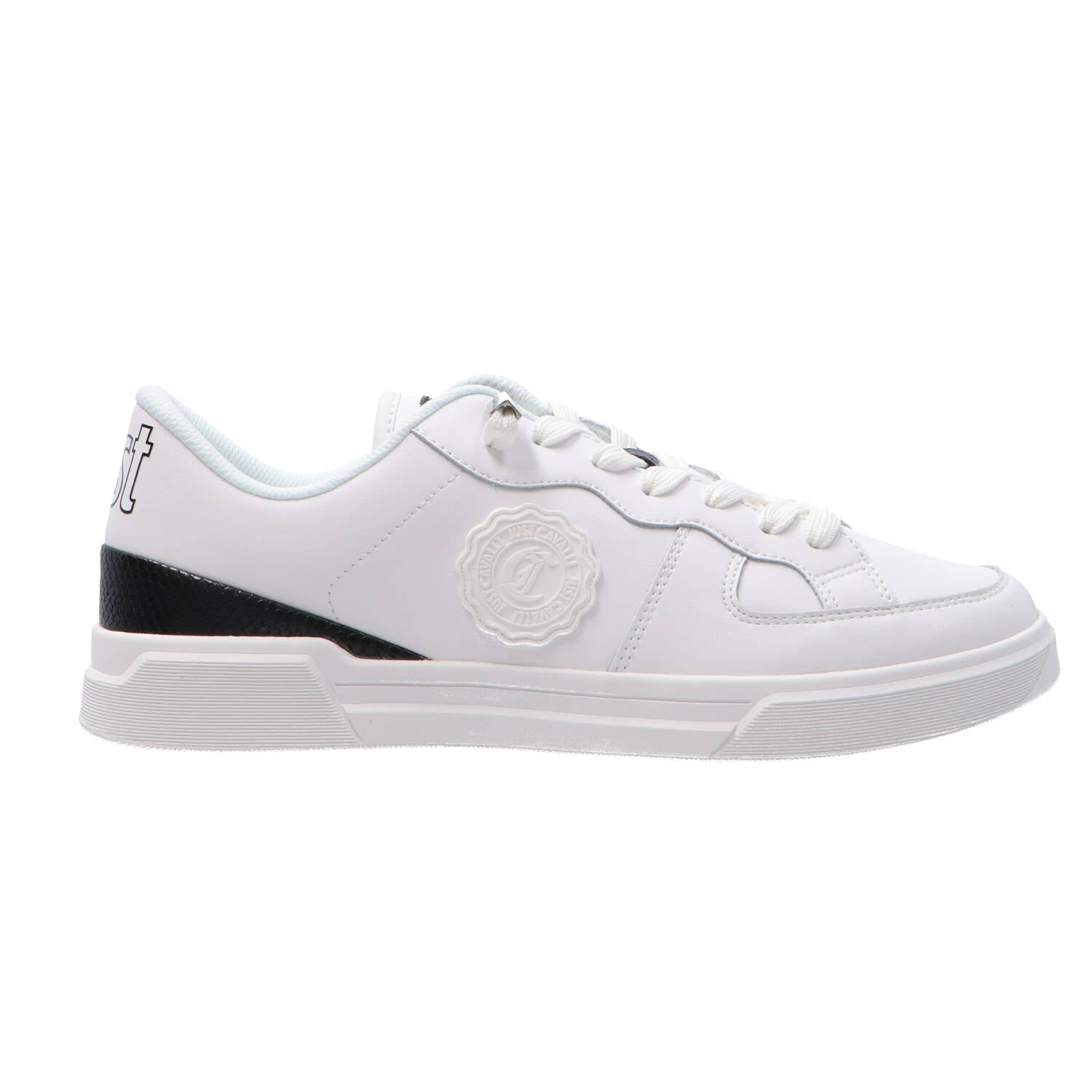 Just Cavalli Sneakers Sneakers FONDO MINIMAL DIS.5 LEATHER PYTHON Bianco