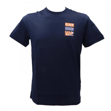 T Shirt Uomo 3DPT12 MAXI COLOR LOGO Blu