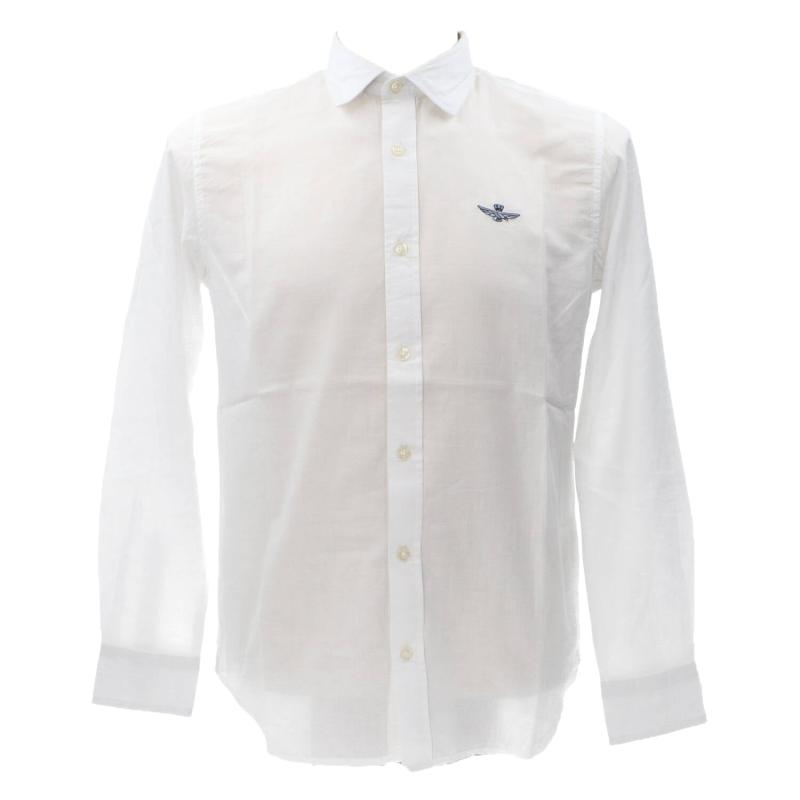 Aeronautica Militare Camicia Camicia 1242CT3292 CAMICIA M.L. Bianco