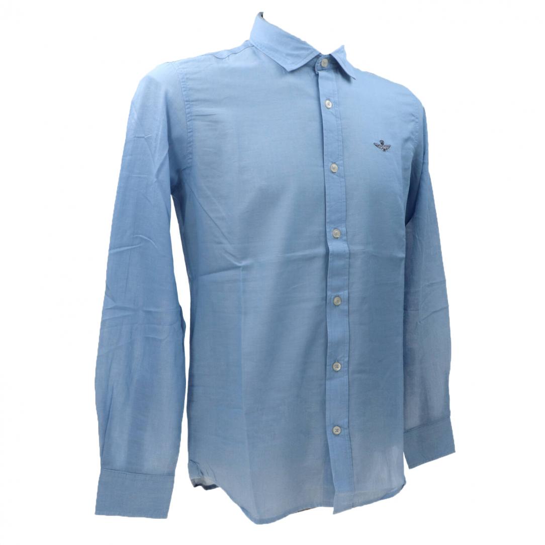 1242CT3292 CAMICIA M.L. Azzurro 2