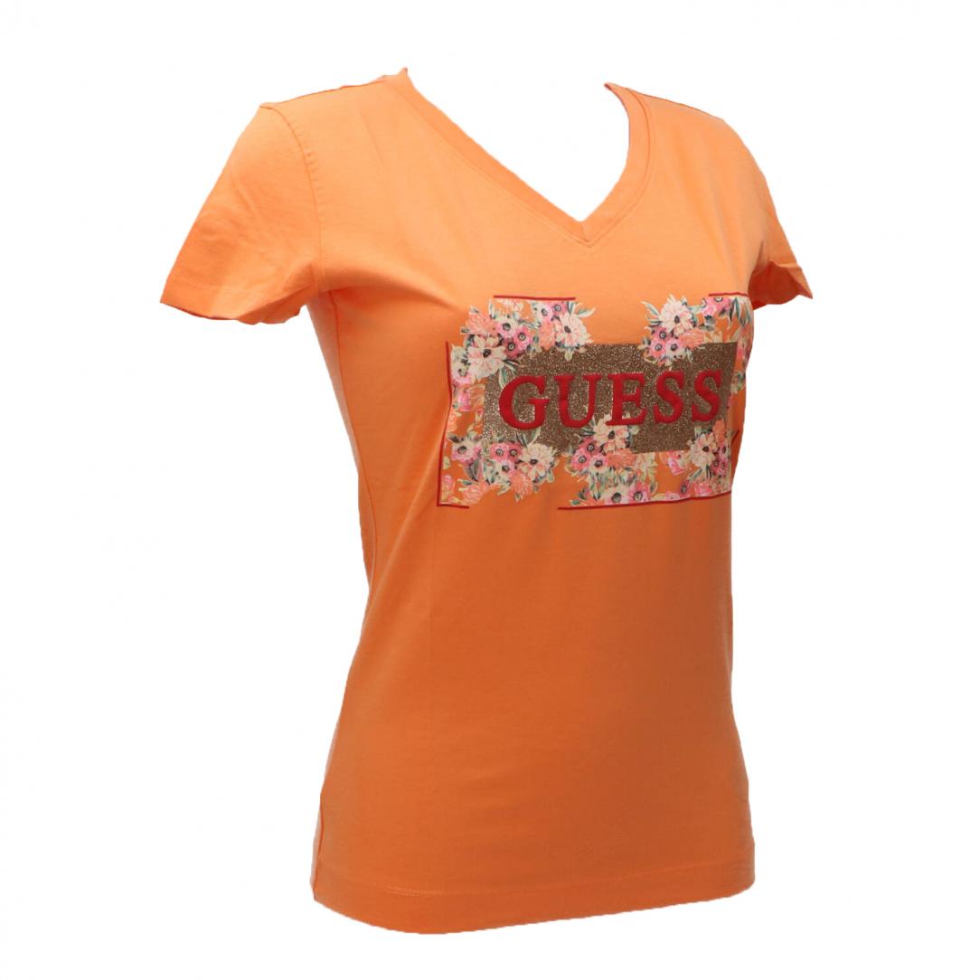 VN LOGO FLOWERS TEE Arancione 2