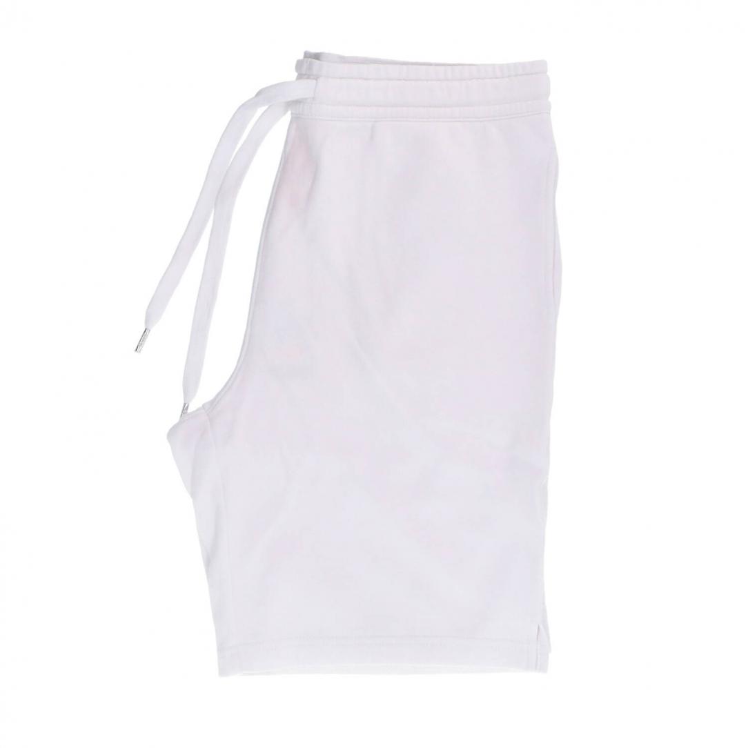 F34157 SHORT PANT SPECIAL DYED COTT. FL Bianco 1