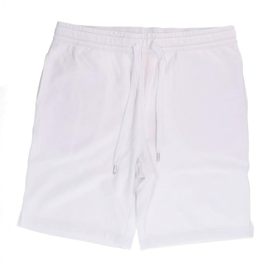 F34157 SHORT PANT SPECIAL DYED COTT. FL Bianco 2