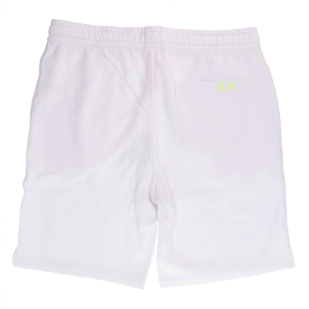 F34157 SHORT PANT SPECIAL DYED COTT. FL Bianco 3