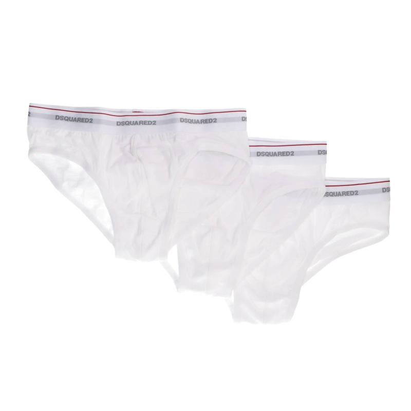 Dsquared2 Intimo Intimo DCX610040 BRIEF TRI-PACK Bianco