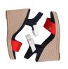 Tommy Hilfiger Sandali Sandali STRIPES WEDGE SANDAL Rosso - Foto 5