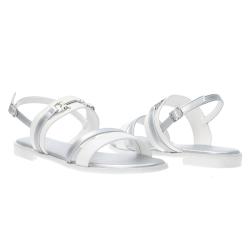 Sandali PPJ291 Ecopelle f.do gomma Bianco