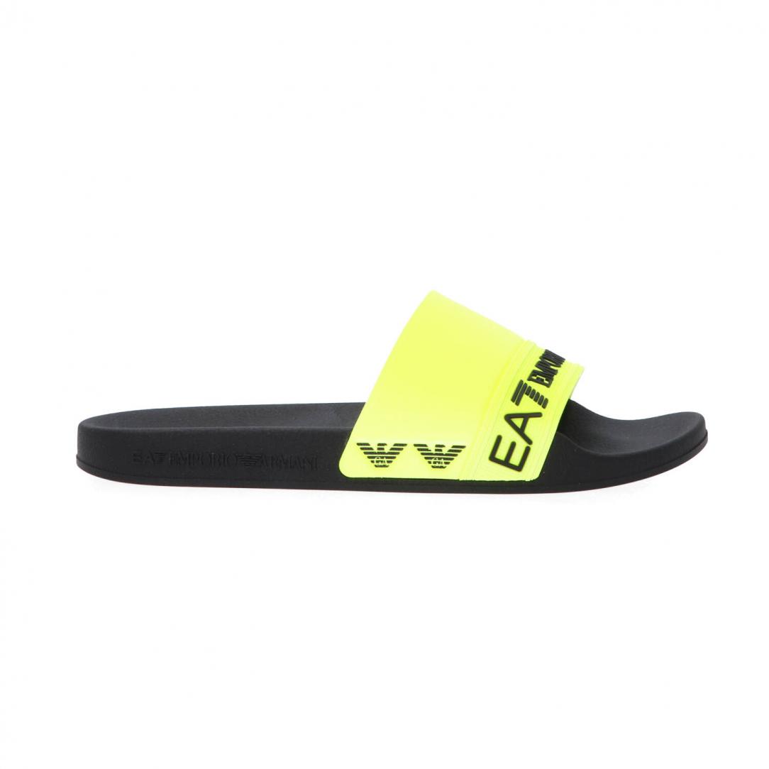 Ea7 pool slide XCp011 Giallo fluo 1