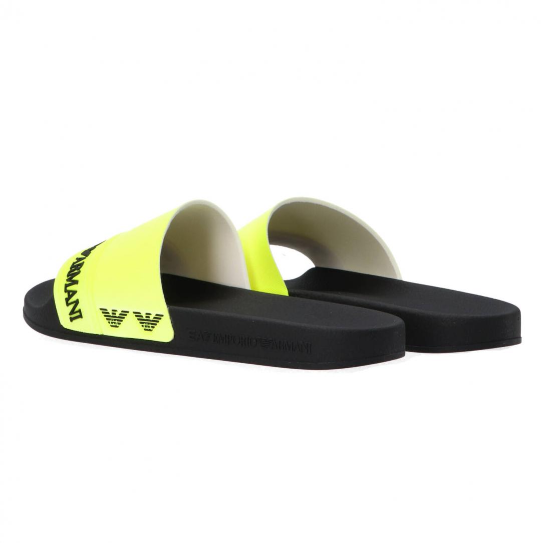 Ea7 pool slide XCp011 Giallo fluo 4