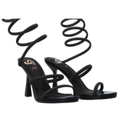 Sandali GP602 molla glitter Nero