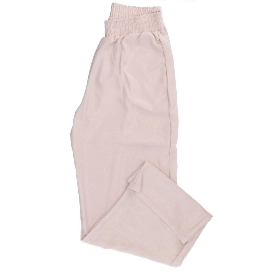 PANTALONE IN TESSUTO BRINATO 91279 Beige 1